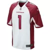 Men Arizona Cardinals Kyler Murray #1 White Game Jersey - uafactory