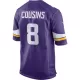 Men Minnesota Vikings Kirk Cousins #8 Purple Game Jersey - uafactory