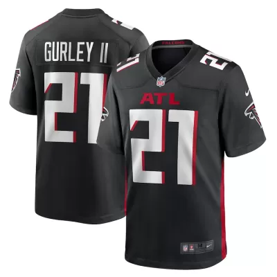 Men Atlanta Falcons Gurley II #21 Black Game Jersey - uafactory