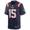 Men New England Patriots N'Keal Harry #15 Navy Game Jersey - uafactory