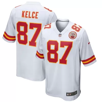 Men Kansas City Chiefs Travis Kelce #87 White Game Jersey - uafactory