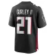 Men Atlanta Falcons Gurley II #21 Black Game Jersey - uafactory