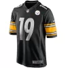 Men Pittsburgh Steelers JuJu Smith-Schuster #19 Black Game Jersey - uafactory