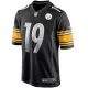 Men Pittsburgh Steelers JuJu Smith-Schuster #19 Black Game Jersey - uafactory