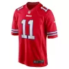 Men Buffalo Bills Cole Beasley #11 Red Game Jersey - uafactory