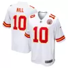 Men Kansas City Chiefs Tyreek Hill #10 White Game Jersey - uafactory