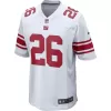 Men New York Giants Saquon Barkley #26 White Game Jersey - uafactory