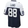 Men Dallas Cowboys CeeDee Lamb #88 Navy Game Jersey - uafactory