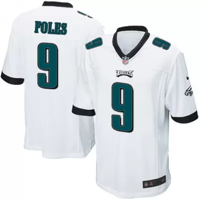 Men Philadelphia Eagles Nick Floes #9 White Game Jersey - uafactory