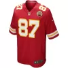 Men Kansas City Chiefs Travis Kelce #87 Red Game Jersey - uafactory