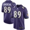 Men Baltimore Ravens Mark Andrews #89 Purple Game Jersey - uafactory