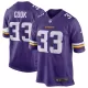 Men Minnesota Vikings Dalvin Cook #33 Purple Game Jersey - uafactory