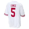 Men San Francisco 49ers Trey Lance #5 White Game Jersey - uafactory