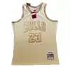 Men's Chicago Bulls Michael Jordan #23 Gold Retro Jersey 97-98 - uafactory