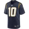 Men Los Angeles Chargers Justin Herbert #10 Navy Game Jersey - uafactory