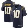 Men Los Angeles Chargers Justin Herbert #10 Navy Game Jersey - uafactory