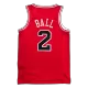 Chicago Bulls Lonzo Ball #2 2021 Swingman Jersey Red for men - Association Edition - uafactory
