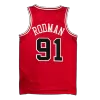 Chicago Bulls Dennis Rodman #91 2021 Swingman Jersey Red for men - Association Edition - uafactory