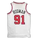 Chicago Bulls Dennis Rodman #91 2021/22 Swingman Jersey White for men - Association Edition - uafactory