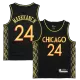 Chicago Bulls Lauri Markkanen #24 2020/21 Swingman Jersey Black for men - City Edition - uafactory