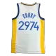 Men's Golden State Warriors Stephen Curry #2,974 White Retro Jersey 2021/22 - Association Edition - uafactory
