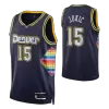 Denver Nuggets Nikola Jokic #15 2021/22 Swingman Jersey Navy for men - City Edition - uafactory