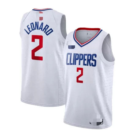 Los Angeles Clippers Leonard #2 2019/20 Swingman Jersey White for men - Association Edition - uafactory
