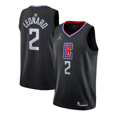 Los Angeles Clippers Leonard #2 2020/21 Swingman Jersey Black for men - Statement Edition - uafactory