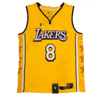 Los Angeles Lakers Kobe Bryant #8 2019 Swingman Jersey Yellow for men - City Edition - uafactory