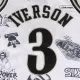 Men's Philadelphia 76ers Allen Iverson #3 white Retro Jersey 97-98 - uafactory