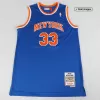 Men's New York Knicks Patrick Ewing #33 Blue Retro Jersey - uafactory