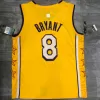 Los Angeles Lakers Kobe Bryant #8 2019 Swingman Jersey Yellow for men - City Edition - uafactory