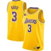 Los Angeles Lakers Davis #3 2018/19 Swingman Jersey Yellow for men - Association Edition - uafactory