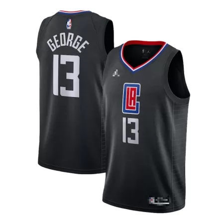 Los Angeles Clippers George #13 2020/21 Swingman Jersey Black for men - Statement Edition - uafactory