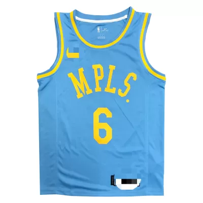 Los Angeles Lakers LeBron James #6 Swingman Jersey Light Blue for men - Classic Edition - uafactory