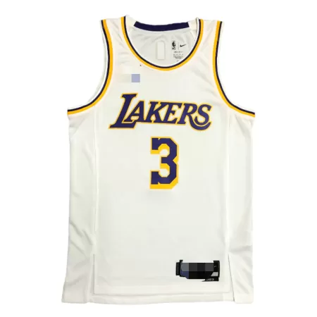 Los Angeles Lakers Anthony Davis #3 Swingman Jersey White for men - Association Edition - uafactory