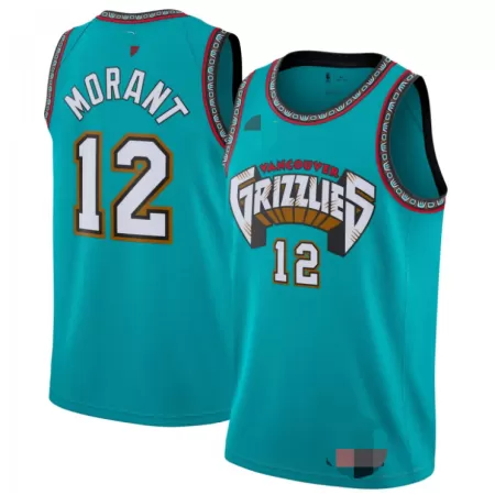 Memphis Grizzlies Morant #12 Swingman Jersey Green for men - uafactory
