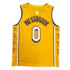 Los Angeles Lakers Westbrook #0 Swingman Jersey Yellow for men - City Edition - uafactory