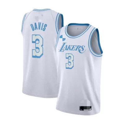 Los Angeles Lakers Davis #3 2020/21 Swingman Jersey White for men - City Edition - uafactory