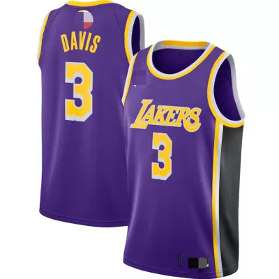 Los Angeles Lakers Anthony Davis #3 Swingman Jersey Purple for men - Statement Edition - uafactory