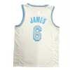 Los Angeles Lakers Lebron James #6 2021 Swingman Jersey White for men - City Edition - uafactory