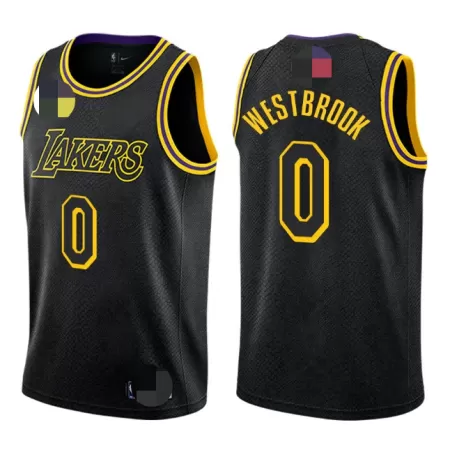 Los Angeles Lakers Westbrook #0 Swingman Jersey Black for men - City Edition - uafactory