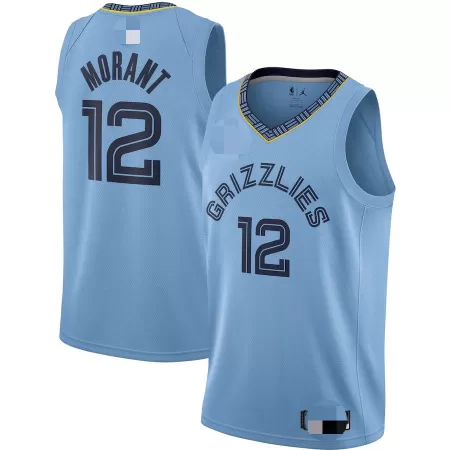 Memphis Grizzlies Ja Morant #12 2020/21 Swingman Jersey Light Blue for men - Statement Edition - uafactory