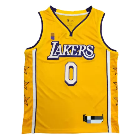 Los Angeles Lakers Westbrook #0 Swingman Jersey Yellow for men - City Edition - uafactory