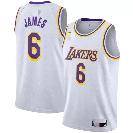 Los Angeles Lakers LeBron James #6 2020/21 Swingman Jersey White for men - Association Edition - uafactory