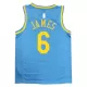 Los Angeles Lakers LeBron James #6 Swingman Jersey Light Blue for men - Classic Edition - uafactory