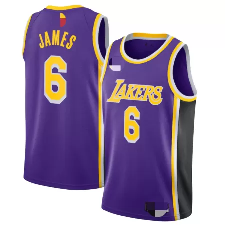 Los Angeles Lakers Lebron James #6 Swingman Jersey Purple for men - Statement Edition - uafactory