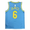 Los Angeles Lakers LeBron James #6 Swingman Jersey Light Blue for men - Classic Edition - uafactory