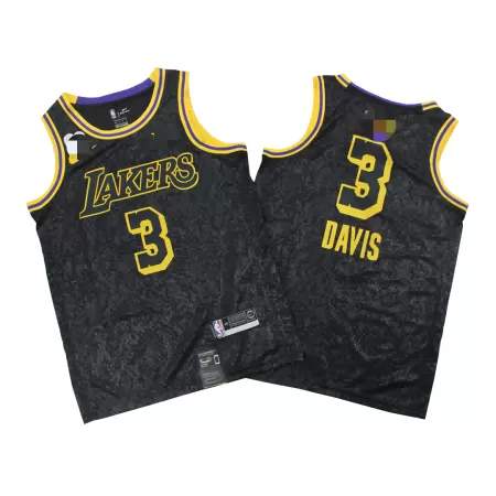 Los Angeles Lakers Davis #3 2020 Swingman Jersey Black for men - City Edition - uafactory
