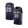 New York Knicks II #20 2019/20 Swingman Jersey Navy for men - City Edition - uafactory